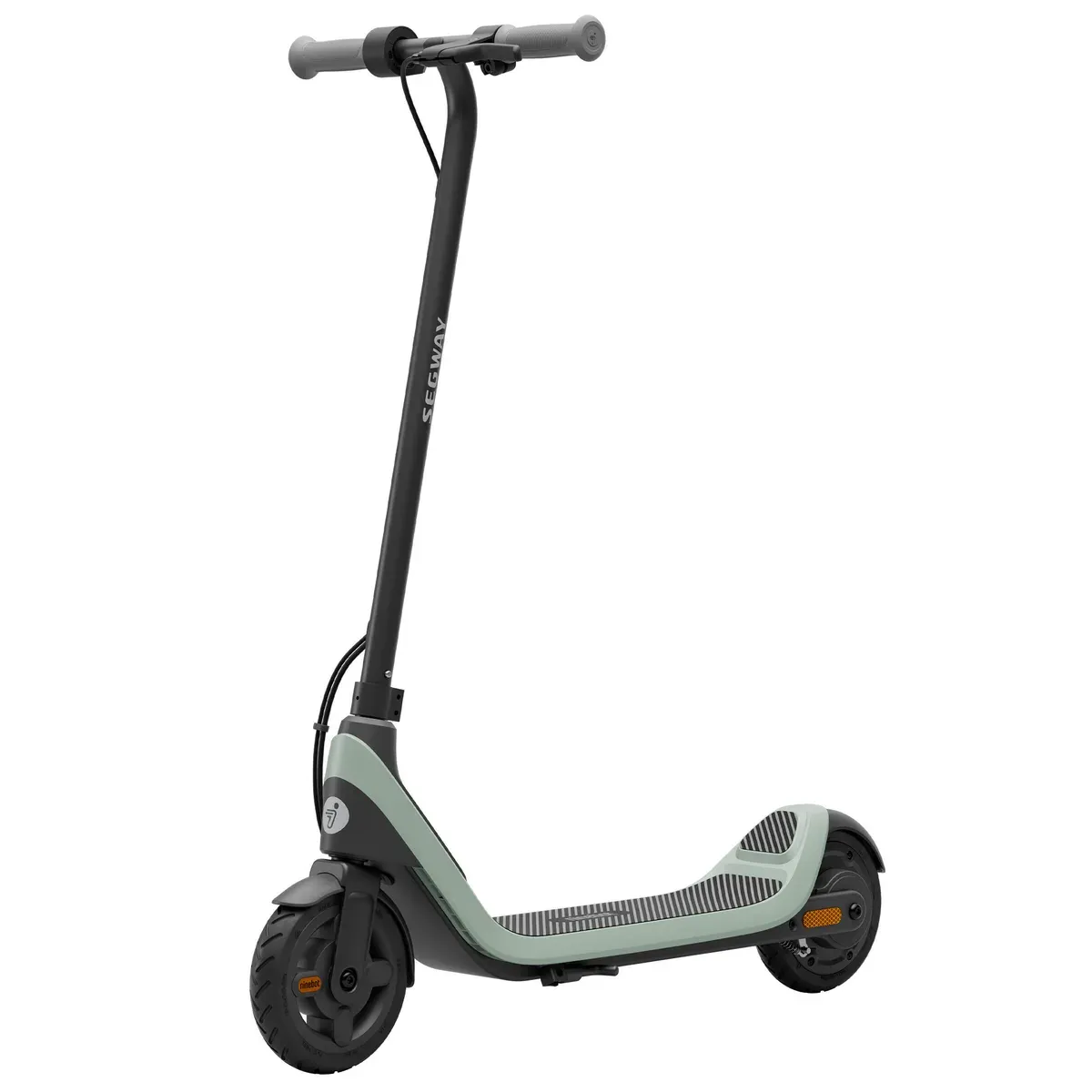 Trottinette électrique enfant Ninebot C2 Lite noire et bleue, vue de profil