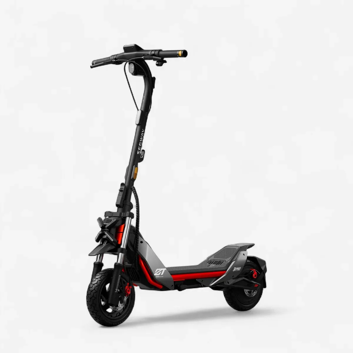 La trottinette électrique tout terrain Ninebot ZT3 Pro, pneus à crampons et fourche suspendue
